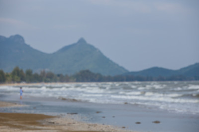 海景模糊背景