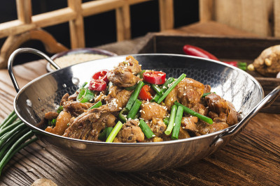 中国食物;干锅鸡