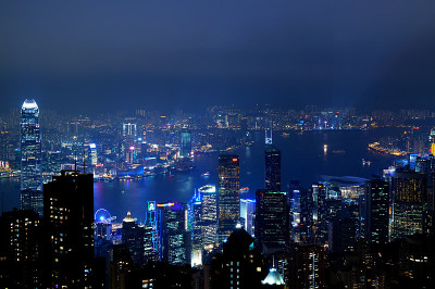 香港的夜景