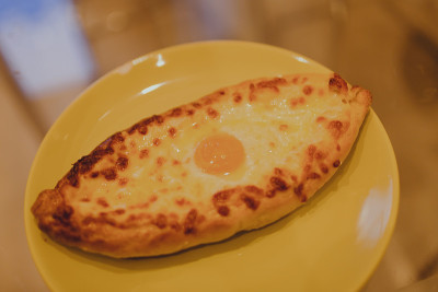 自制哈切布里，我们根据食谱在家烹饪