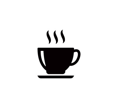 杯咖啡图标矢量标识设计模板