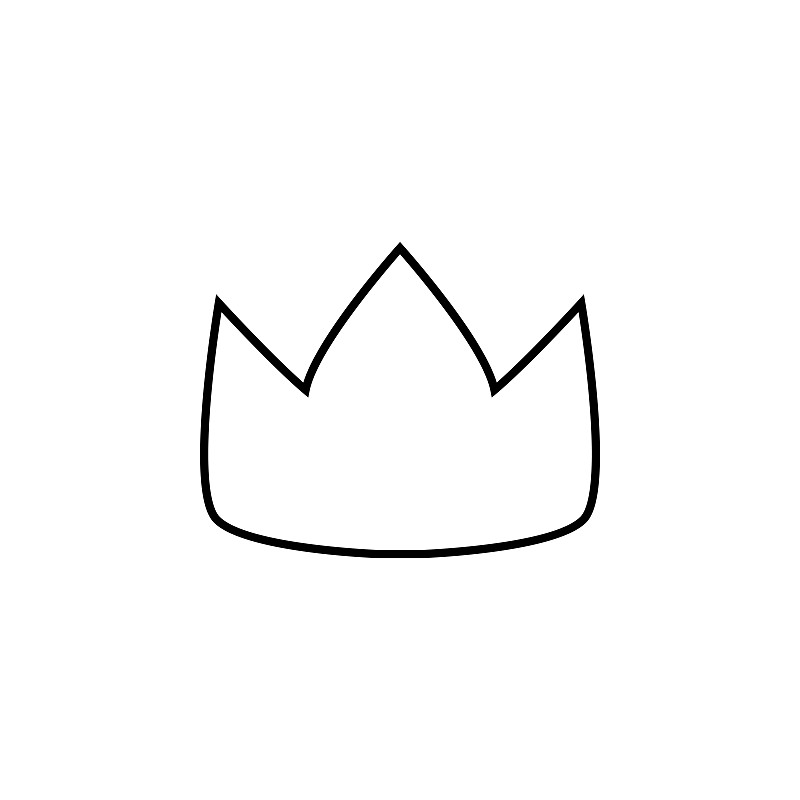 皇冠图标，国王矢量，皇后插图