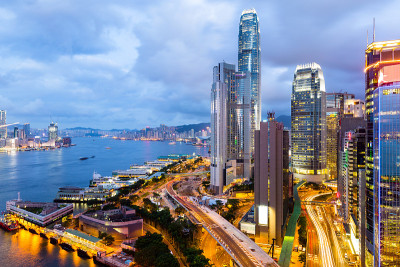 晚上的香港
