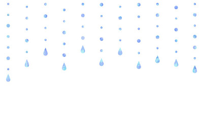 浅色滴雨插图