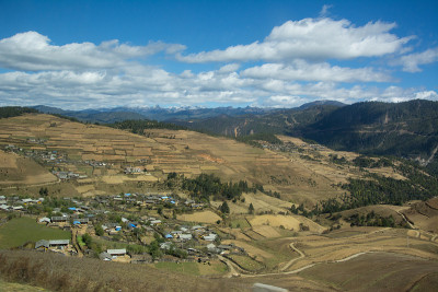 ฺี中国美丽的山脉，四川香格里拉