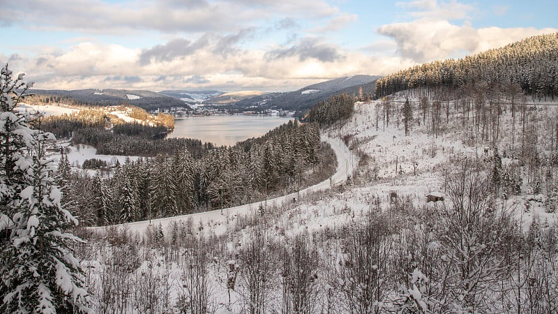 冬天俯瞰Titisee