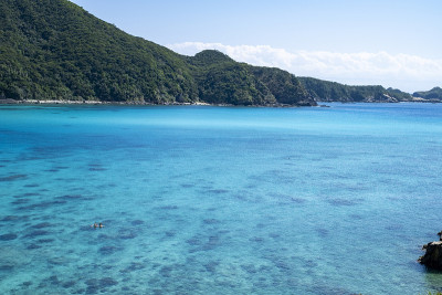 冲绳Tokashiki岛的Abaren海滩