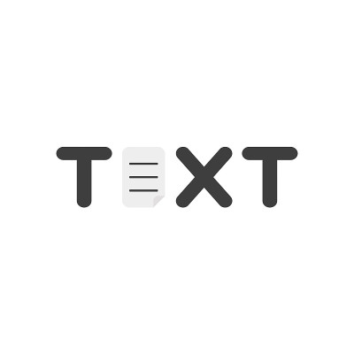 矢量图标概念的文字文字与纸