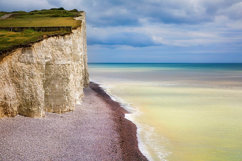 从Birling Gap, Eastbourne Downland, South Downs国家公园