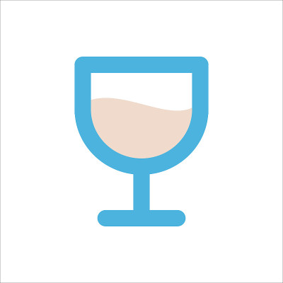 酒杯图标平面矢量符号设计新潮