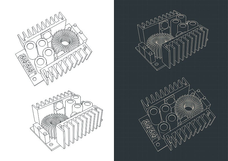 降压转换器降压电源模块蓝图