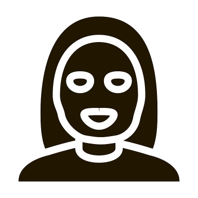 女性保健面具图标插图