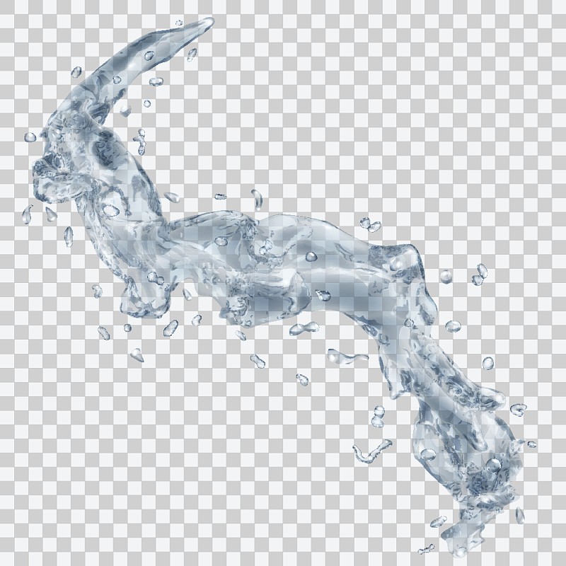 水以水滴溅起