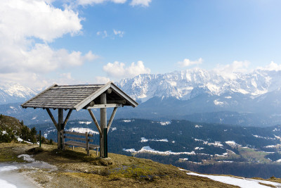 从Wank看Wettersteingebirge