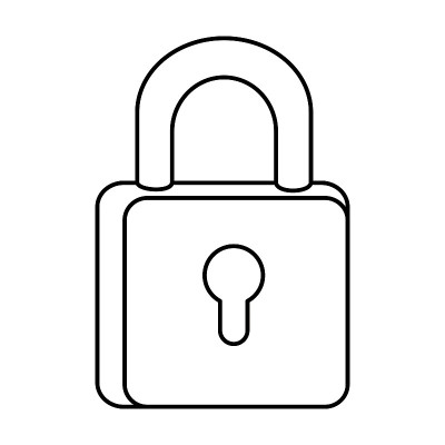 安全挂锁隔离图标