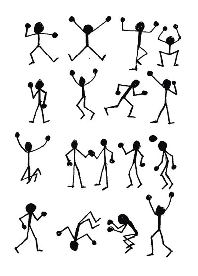象形文字人图标符号符号象形文字