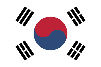 原色的韩国矢量Falg