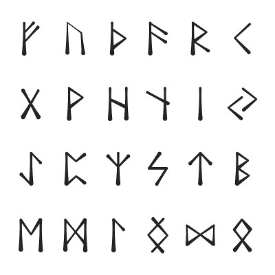 古代北欧文字的字母黑