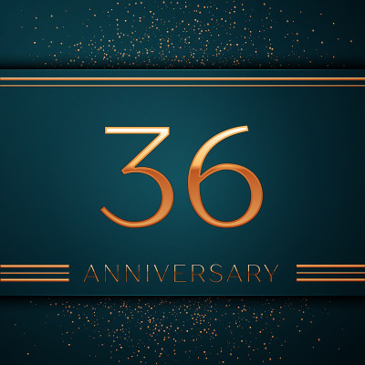 Realistic Thirty six Years Anniversary Celebration