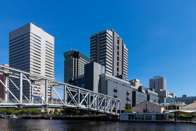 Tennoz沿河的城市景观5