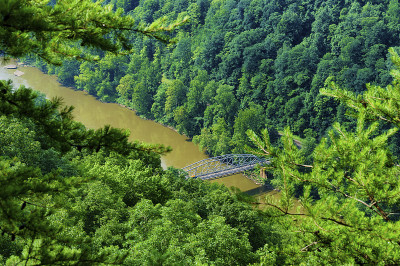阿巴拉契亚山脉的新河峡谷和河流