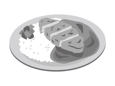 Japanese-style curry rice (pork cutlet curry)