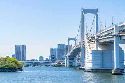 东京城市天际线，日本。