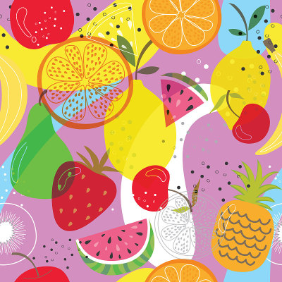 Seamless background with fruit design,suitable for