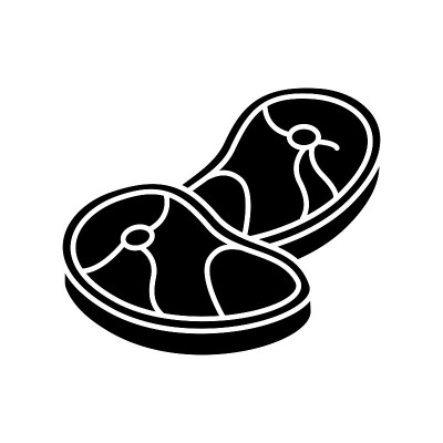 Meat black glyph icon