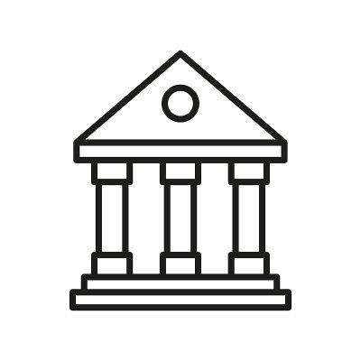 银行矢量图标插图平面设计