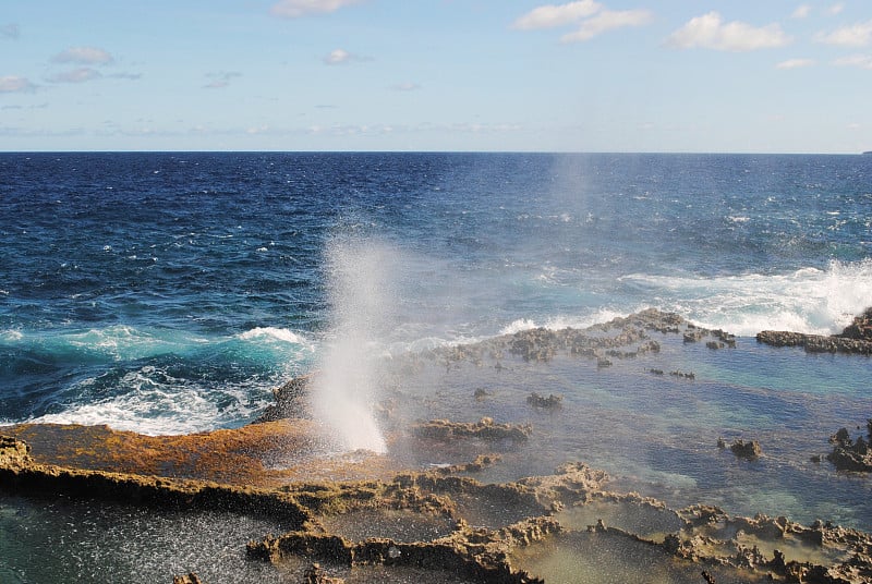 Tinian Blowhole，北马里亚纳群岛