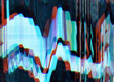 Glitch交错纹理未来的背景