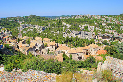 法国普罗旺斯村的Les baux de provence村。