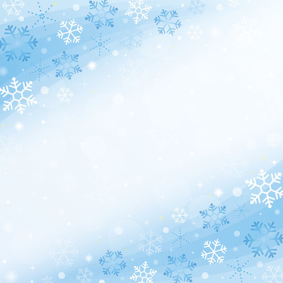 雪花蓝色背景框
