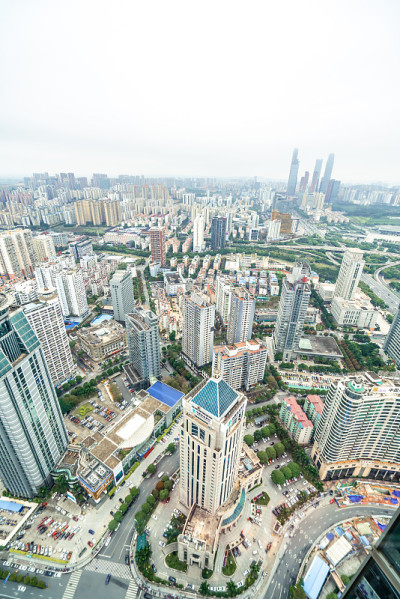 中国广西省省会南宁的城市建筑