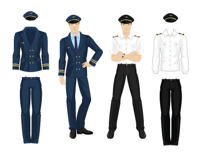 航空制服矢量图