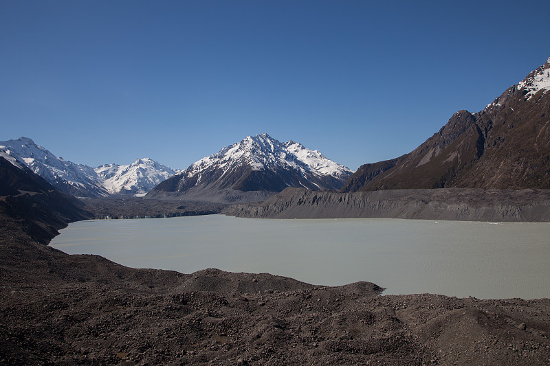 穆勒冰川湖，库克山，新西兰