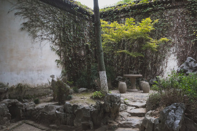 中国江苏同里老城退思花园