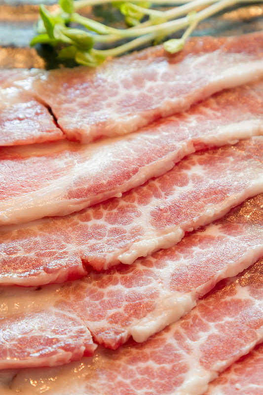 日本烧烤用生牛肉片