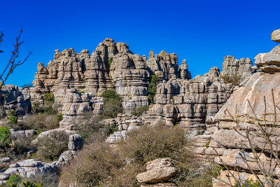 El Torcal de Antequera, Andalusia, Spain，在Antequer
