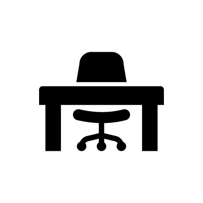 Office desk icon