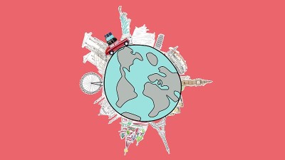 乘汽车旅行