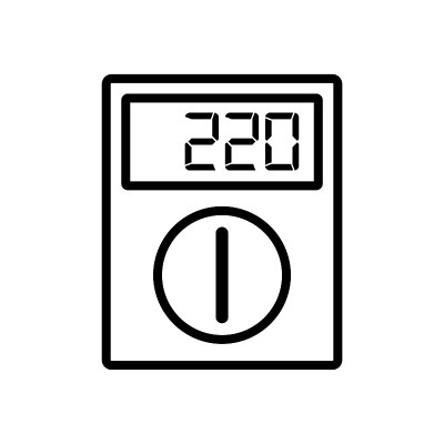 万用表-数字-模拟-电气符号符号矢量设计模板
