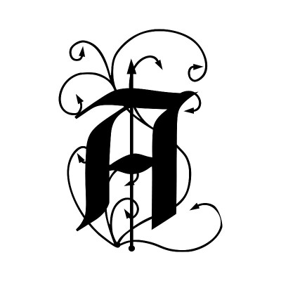 字母A带箭头