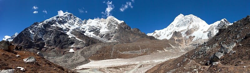 马卡鲁山，巴伦山谷，尼泊尔喜马拉雅山