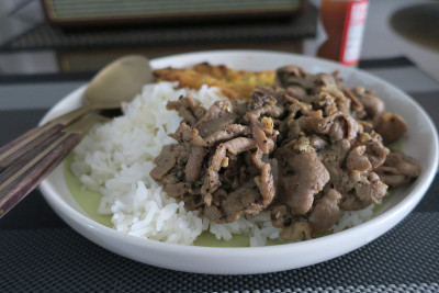 青椒蒜炒猪肉