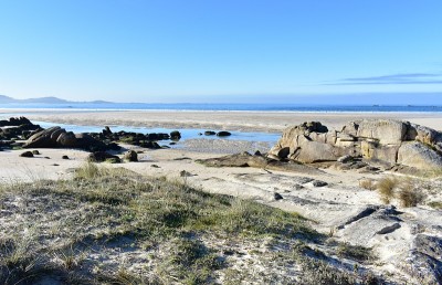 Carnota海滩或Playa de Carnota，在著名的Rias Baixas地区最大的加利西