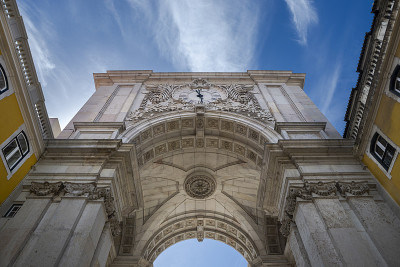 Rua Augusta Arch的景色