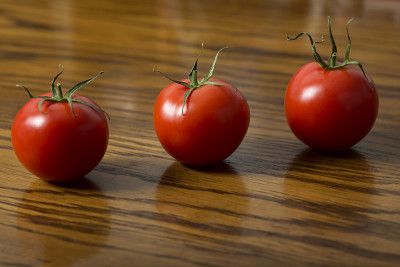Three tomatoes