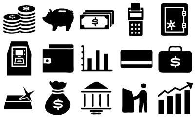 金融图标矢量包